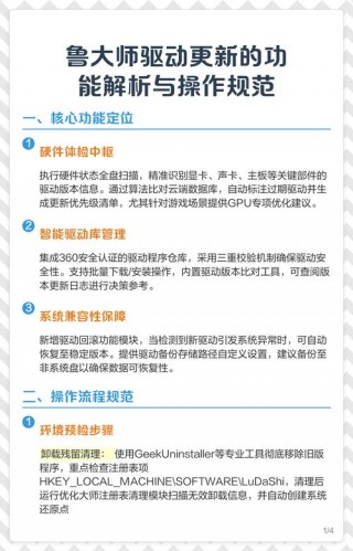 鲁大师显卡驱动更新有必要吗，鲁大师显卡升级驱动有什么用