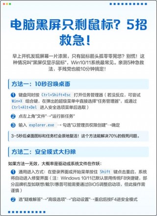 电脑屏幕黑屏有鼠标怎么回事？电脑屏幕黑屏 有鼠标