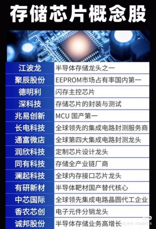 内存芯片厂商排名？内存芯片厂商排名前十