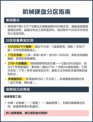500g机械硬盘怎么分区合适，500g机械硬盘和500g固态硬盘怎么分区比较好？