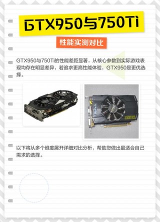 gtx950什么级别显卡跟gtx750ti比，gtx950和gtx750差距大吗？