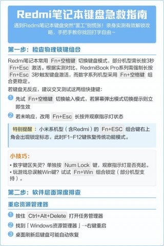 红米笔记本键盘全部失灵怎么回事，红米笔记本键盘输入不了