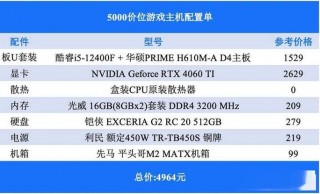 2023年台式电脑组装机配置推荐表？2020年组装台式机主流配置