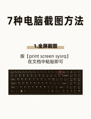 电脑截屏是什么键，电脑上的截屏键是哪个？