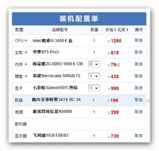 中关村电脑硬件报价大全？中关村电脑配件报价官方网站