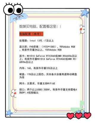 数字媒体技术专业买什么笔记本好？数字媒体技术适合的笔记本