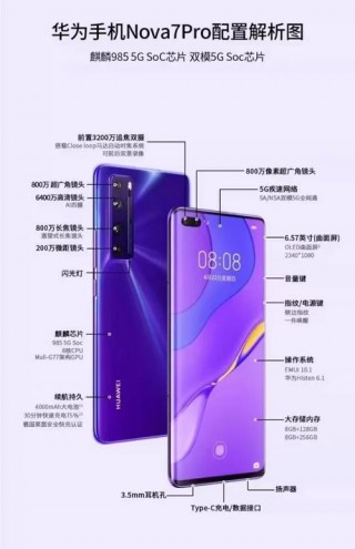 华为nova7pro多少厘米，华为nova7pro 尺寸？
