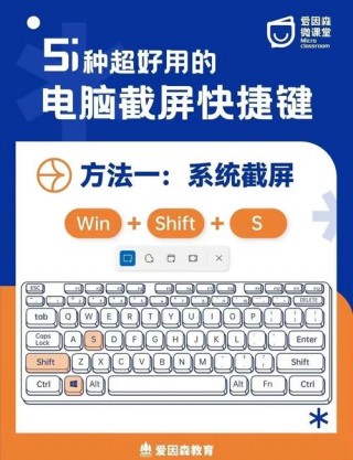 电脑截屏快捷键shift加什么，电脑截屏快捷键ctrl+f