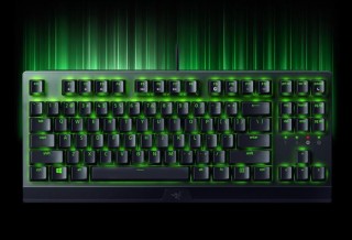 雷蛇黑寡妇蜘蛛v3怎么调灯光，雷蛇黑寡妇蜘蛛终极版游戏键盘高清图