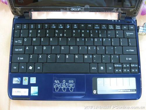 宏碁aO751H键盘和功能键