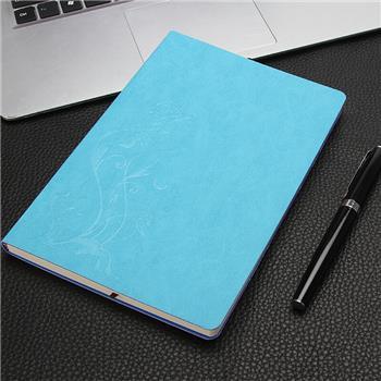 广博25K皮面纸质笔记本(蓝色单本装)-适合所有需要记录或总结信息的人...