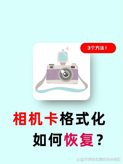 相机存储卡格式化了如何恢复?