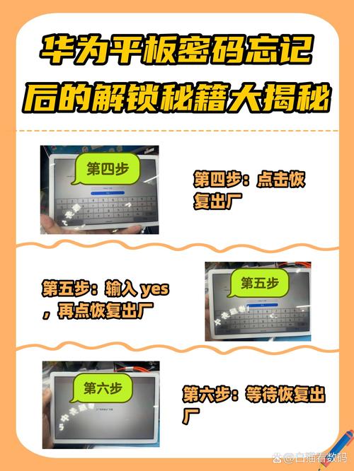 华为pad忘记屏幕锁密码了怎么解