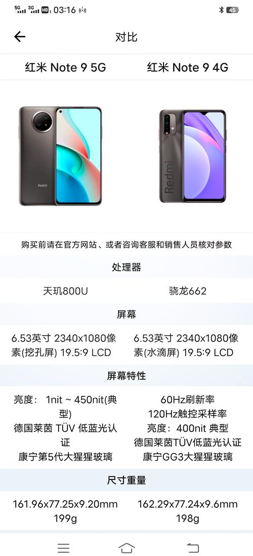 红米note9pro5g参数配置详情