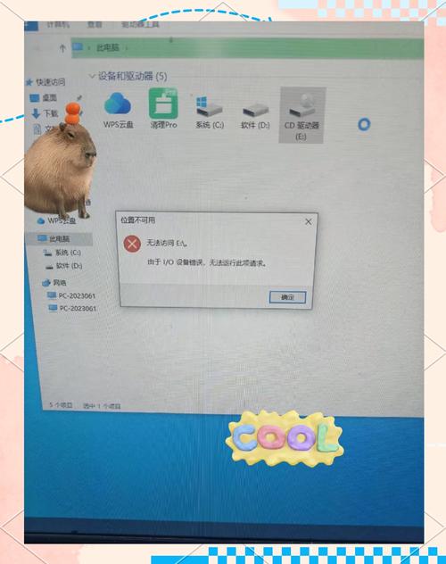 我的电脑主机放光盘的地方弹不出来,谁能告诉我怎么弄啊