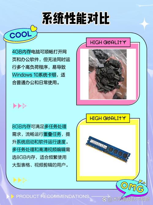 内存条4g和8g用起来有区别吗