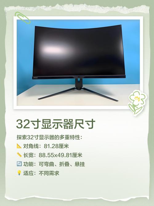 32寸显示器尺寸