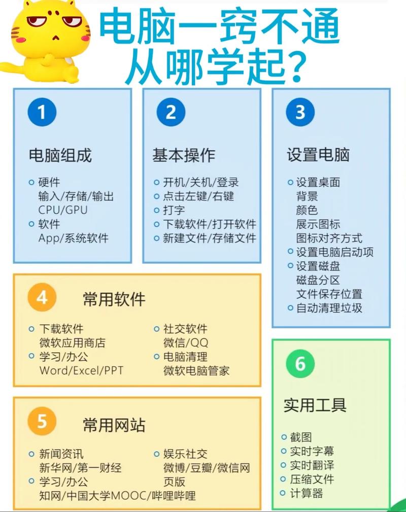 怎样学习电脑知识