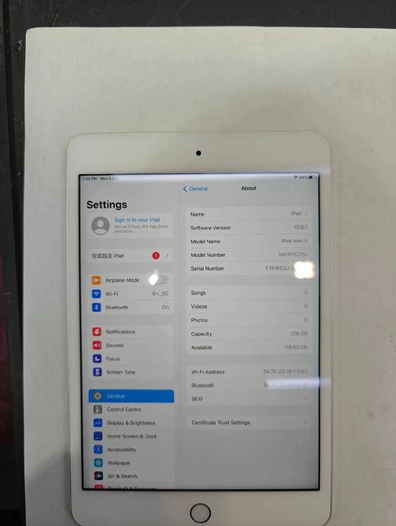 ipadmini4参数配置