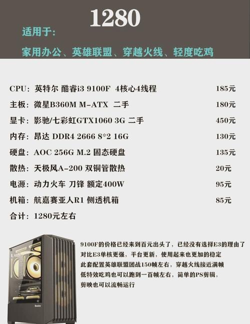 适合办公的台式电脑配置推荐