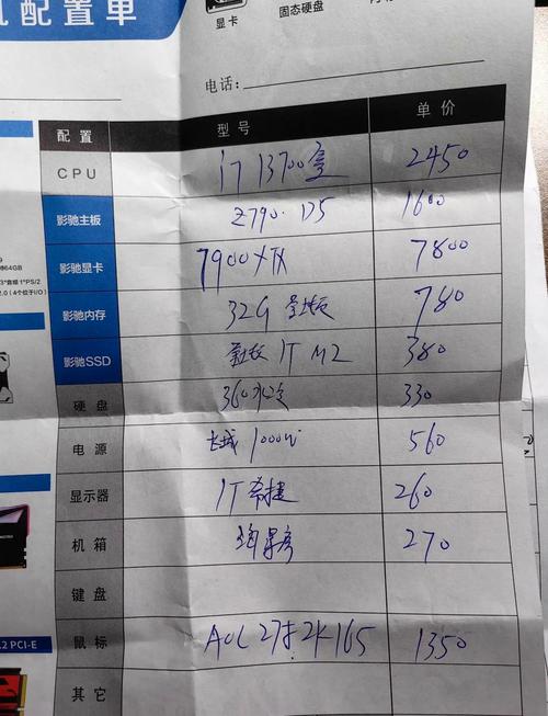 中关村攒机电脑配置(中关村电脑配置方案)