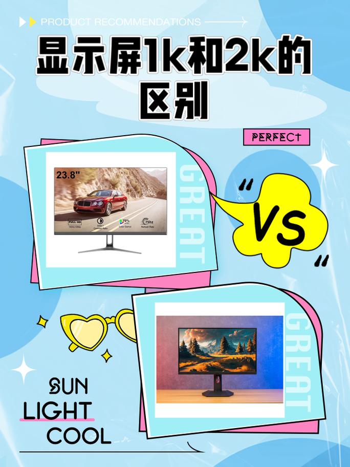 ...一个是2K屏,一个是1K屏,在分辨率都是1920x1080的情况下,哪个更清楚...