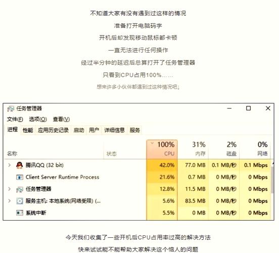 电脑啥都没干cpu满了