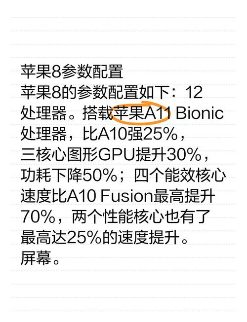 苹果8的配置及参数?