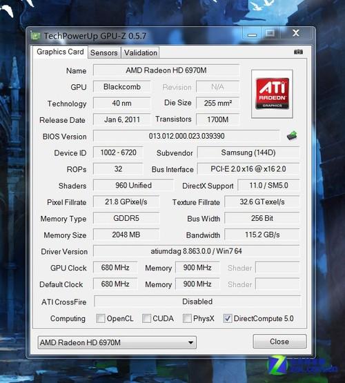 HD6970评测跑分参数介绍