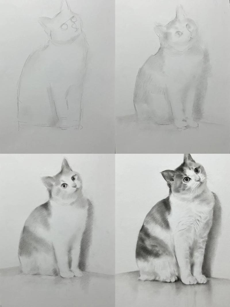 有教学过程的画画作品