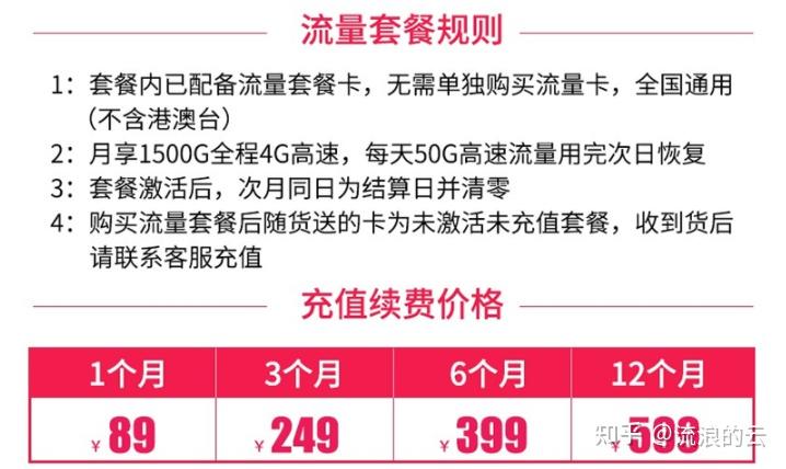 笔记本网卡一月多钱