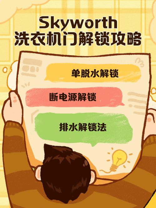 创维洗衣机门打不开怎么解锁