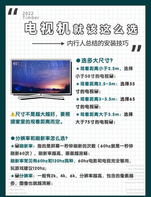 买电视主要看哪些参数?