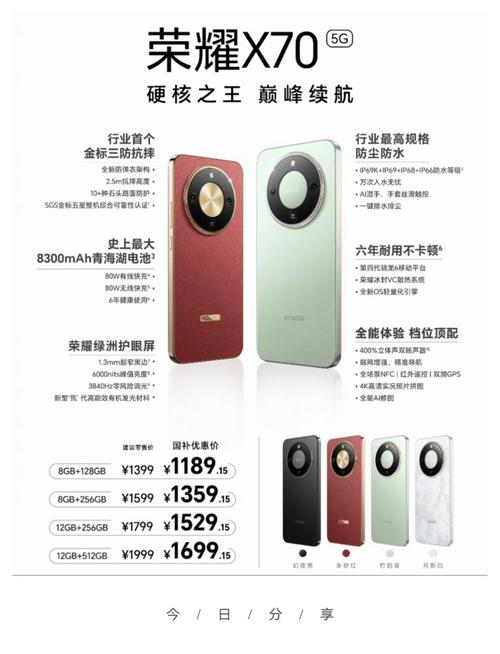 华为70x与荣耀x70哪个值得购买