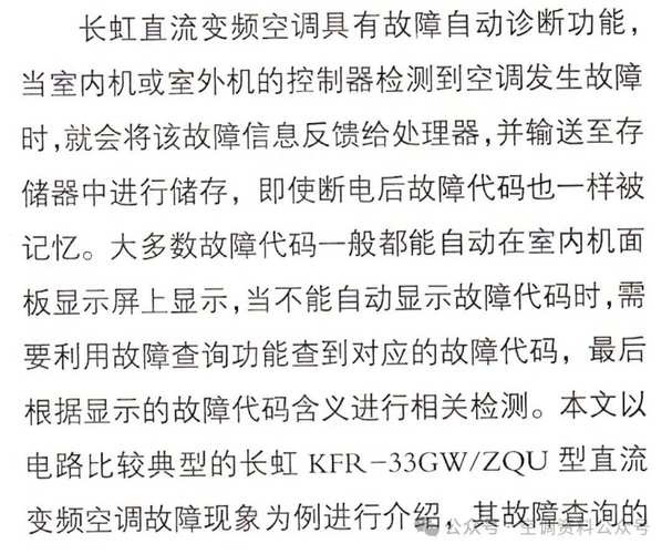 长虹空调显示f6故障代码意味着什么