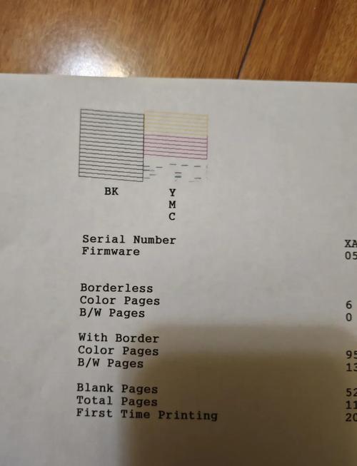 爱普生330打印机打印出的图片为什么有一条一条的横杠啊