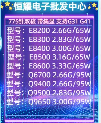 玩游戏是intel酷睿qx9650好还是酷睿2e8400好?