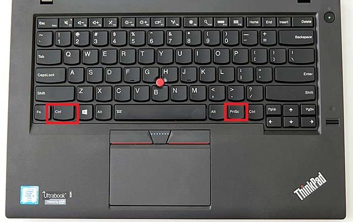 联想thinkpade570的截屏按哪个键