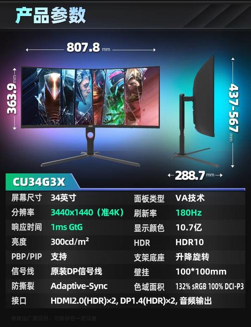 34寸显示器有多大?多少英寸?