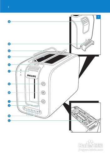 飞利浦多士炉怎么用