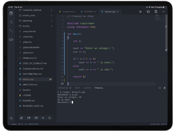 平板电脑能用来编程吗