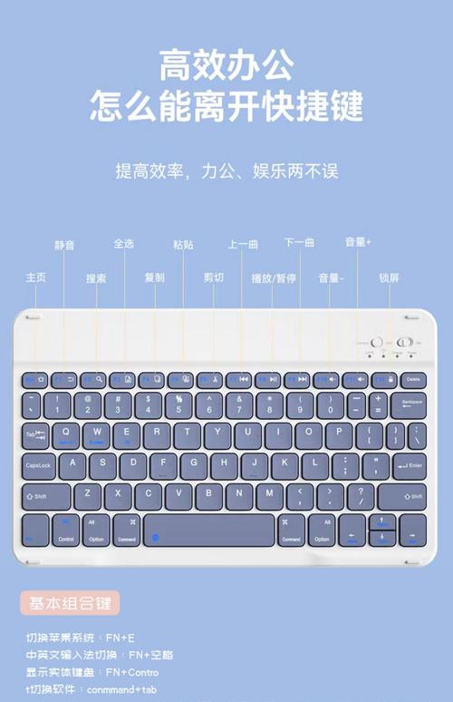 平板蓝牙键盘各个按键的功能