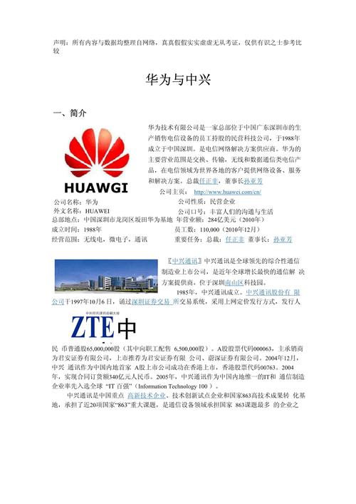 中兴和华为哪个实力强