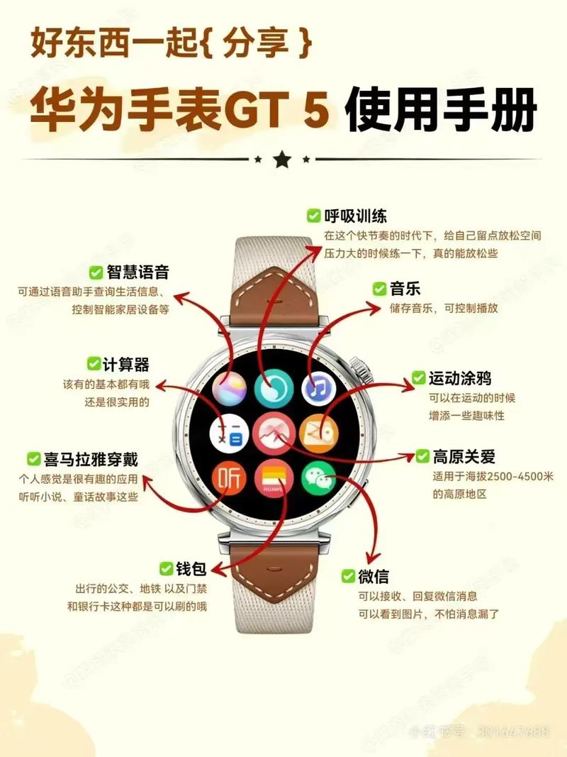 华为智能手表的功能和使用方法?