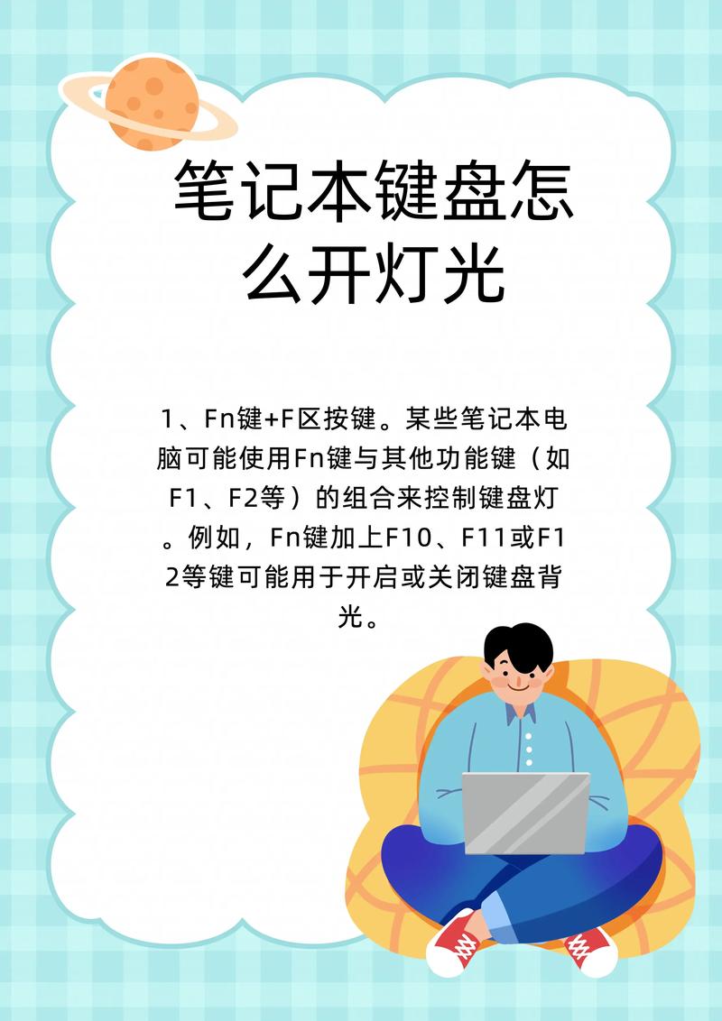 键盘的背光灯怎么开?