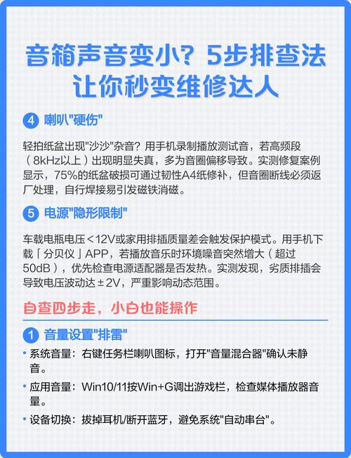 音箱的声音很小,该怎么办?