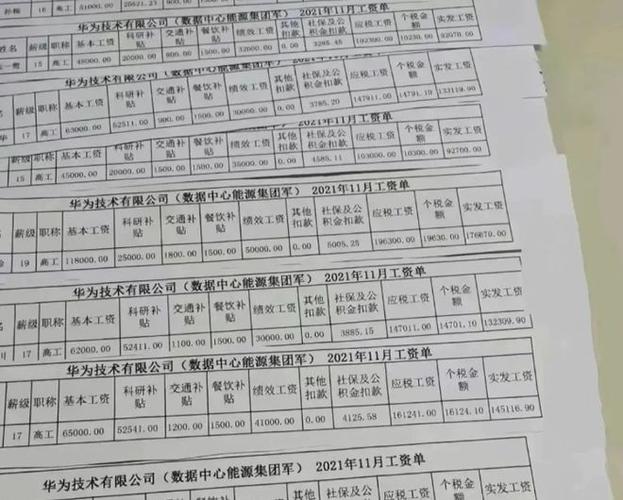 华为一般员工收入多少