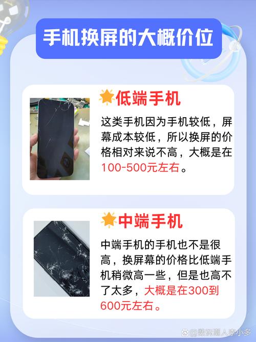 手机内屏坏了一般多少钱啊?