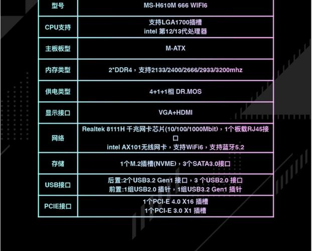 梅捷SY-H61U3+节能特攻版详细参数