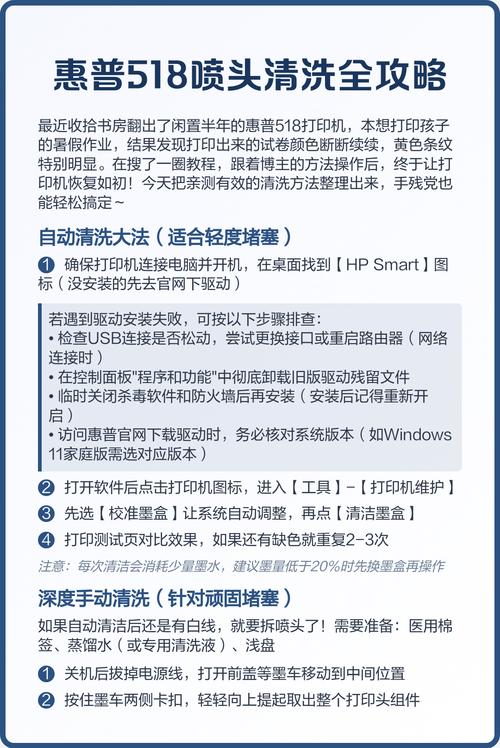 惠普打印机如何正确的清洗喷头?
